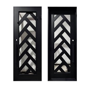 Royal Luxury Modern Steel Entrance <b>Door</b> Rust-Resistant Powder Coating Easy Assembly Exquisite Glass Detailing for Exterior Use - Product Image 3