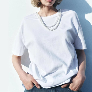 เสื้อยืดผู้หญิงราคาส่งพรีเมียม สีตามสั่ง คุณภาพสูง ระบายอากาศดี ดีไซน์สวยที่สุด รับสั่งทำตามแบบ เสื้อยืดผู้หญิงขายส่ง - Product Image 3