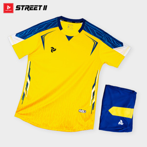 Ensemble de maillots de football Just Play Street II 100% polyester, séchage rapide, respirant, léger, manches courtes, vêtements d'équipe pour adultes, couleurs personnalisées - Product Image 1