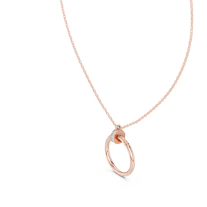 Pendentif en or jaune 14 carats avec diamant rond cultivé en laboratoire pour femme, 0,21 ct, certifié IGI |   Cadeau d'anniversaire |   Nouveau diamant cultivé - Product Image 4