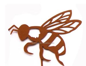 Grande Décoration Murale Rectangulaire en Fer Forgé, Motif Floral Art Déco, Motifs d'Oiseaux en Vol, Faite à la Main, Couleurs Personnalisables, Pour Intérieur - Product Image 5