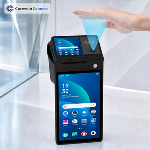 Terminal de point de vente Android à double écran avec lecteur de veine palmaire, NFC, Wi-Fi, Bluetooth et connectivité USB pour paiement bancaire et financier - Product Image 1