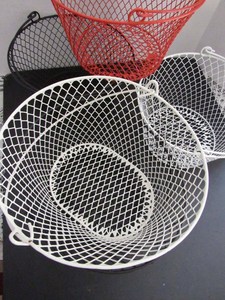<b>Plastic</b> Coated Wire Basket <b>Eggs</b> Wildflowers Herbs Foraging Basket Gift Basket - Product Image 2