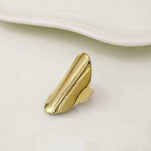 <b>Gold</b> Plated Brass <b>Cocktail</b> <b>Ring</b> Modern Unisex Fashion Statement Jewelry Daily Wear - Product Image 4