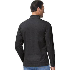 Sweat-shirt d'hiver unisexe de haute qualité à demi-zip, 100 % coton, tissu éponge anti-plis, respirant, design intelligent - Product Image 2