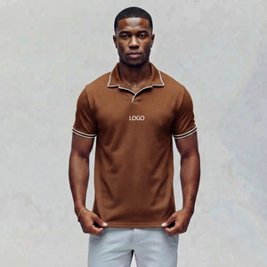 Low MOQ Custom Drop Shoulder Oversize Polo <b>Collar</b> Mens <b>T</b> <b>Shirt</b> Outdoor Casual Loose Breathable Pocket Men's <b>T</b> <b>Shirts</b> - Product Image 5