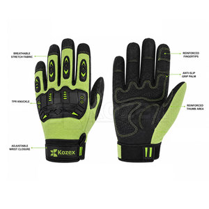 Gants de mécanicien en cuir professionnels pour travaux de garage, entretien d'équipements, légers, écologiques, compatibles écran tactile, doux et confortables - Product Image 6