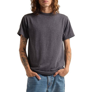 T-shirts à col rond Shaka Wear Style 6oz en coton américain de qualité supérieure, grammage lourd, couleur gris, pour le streetwear, vente en gros - Product Image 1