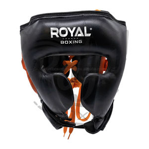 Casco Protector de Boxeo de Cuero PU de Alta Calidad para Entrenamiento de MMA y Kickboxing, Royal Boxing - Product Image 1