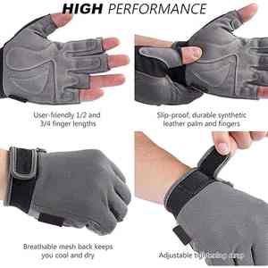 Half Finger Mechanic Gloves Touch Screen Industrial Safety <b>Work</b> Gloves for Mechanical <b>Tools</b> Tactical Fishing Cycling gloves - Product Image 6
