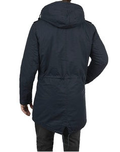 Chaquetas Parka de Lona Transpirable de Alta Calidad con Capucha de Forro Polar, Chaqueta con Logotipo Personalizado para Hombre, Otoño, Hecha a Medida, Reversible, Resistente al Viento - Product Image 4