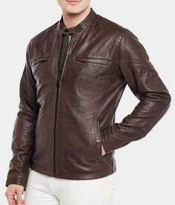 Chaqueta de Motocicleta de Cuero Vacuno Personalizada para Hombre 2021, Cuero Genuino, Impermeable, Ecológica, Elegante, para Invierno - Product Image 1