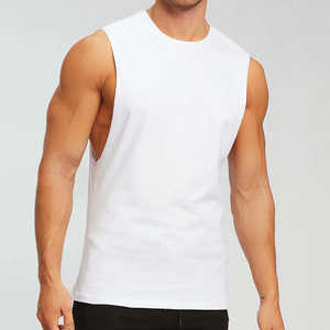 Camisetas sin mangas de poliéster y algodón para hombre, transpirables, para verano, fitness, deportivas, a la moda, sin mangas, para culturismo, gimnasio, tejidas - Product Image 4