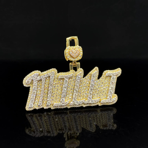 Colgante de Joya Personalizado de Aleación con Diamantes Helados Estilo Hip Hop Cristiano Street Hustle - Product Image 1