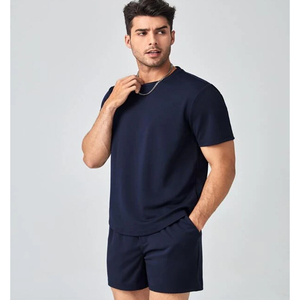 New Fashion Custom T-shirt and Shorts <b>Set</b> with Custom Logo & Design Breathable Summer Men's <b>Twin</b> <b>Sets</b> OEM Service Sport Wear Sum - Product Image 3