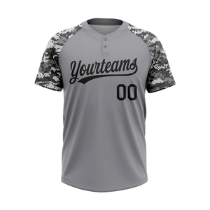 Maillot de baseball rouge unisexe pour adulte, imprimé 'Birthday 5', à manches courtes, en polyester, coupe classique, boutonné sur le devant, respirant, personnalisable pour équipe - Product Image 1