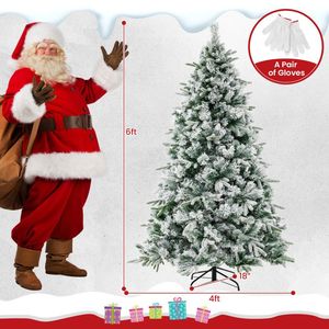 Albero di Natale con 250 LED Bianco Caldo e 752 Punte di Rami Misti per Decorazioni Festive - Product Image 5