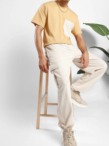 Pantalon cargo ample et léger pour homme 2025, style hip-hop, en molleton, multi-poches, en lin, imperméable, coupe oversize - Product Image 1