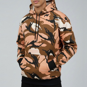 Sweat-shirt à capuche 100 % coton écologique pour homme, personnalisable, coupe classique, en molleton, imprimé, vente en gros - Product Image 1