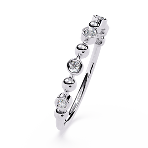 Women's White Gold Round Brilliant Cut Diamond Engagement <b>Ring</b> GIA Certified Classic Style - Product Image 2