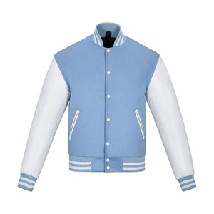 Varsity <b>Jacket</b> <b>Baseball</b> Letterman <b>Jacket</b>– Wool and Leather Premium Quality Unisex Basketball <b>Jacket</b> - Product Image 1