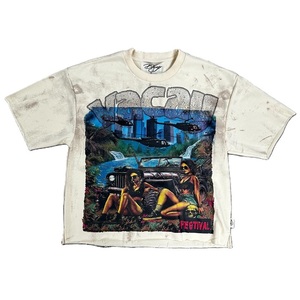 T-shirts en coton lourd de qualité supérieure, effet délavé, sont en vogue dans le streetwear. Les marchands devraient inclure cette référence dans leur liste, car elle est durable. - Product Image 1
