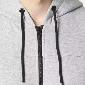 Sudadera con capucha informal para hombre, con cremallera, tejida, extragrande, 100% algodón, 300GSM, suave, duradera, con estampado, para hombre - Product Image 6