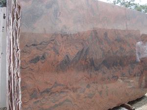 Dalles et blocs de granit rouge multicolore, dalles multicolores, dalles polies, carreaux - Product Image 3