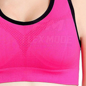 Sujetador Deportivo de Compresión Simple para Mujer, de Alta Calidad, Elástico, Transpirable, Ecológico, de Spandex/Poliéster, para Fitness y Running - Product Image 3