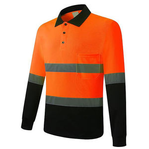 Camiseta polo reflectante de alta visibilidad para hombre, uniforme de trabajo, ropa de seguridad, precio al por mayor personalizado - Product Image 1