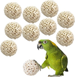 Bolas de Juguete para Pájaros Sola Balls, Suaves y Masticables, Ecológicas, Grandes/Pequeñas, para Loros, para Desmenuzar y Buscar Alimentos - Product Image 5