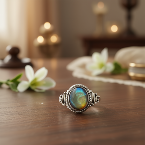 <b>Labradorite</b> <b>Ring</b> 3.1 Grams Elegant and Unique Accessory for Women - Product Image 3