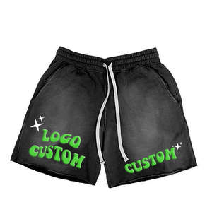Custom Embroidered <b>Red</b> <b>Men's</b> <b>Shorts</b> With Logo Front Drawstring Casual Style - Product Image 5