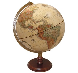 Globo Terráqueo Decorativo Vintage de Latón/Aluminio Ecológico, Mapa del Mundo para Mesa, Hogar u Oficina, Regalo de Graduación - Product Image 6