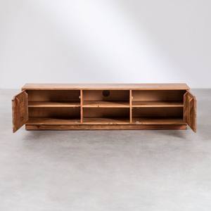 Mueble para TV Vandana Arion Ultra 160x40 cm con estante en madera de acacia de Tasmania - Product Image 4