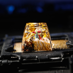 Teclas Místicas de Anime, Teclas Artesanales Personalizadas, Teclas Anime Lindas, Teclas Verdes, Juego de Teclas, Teclas de Resina - Product Image 6