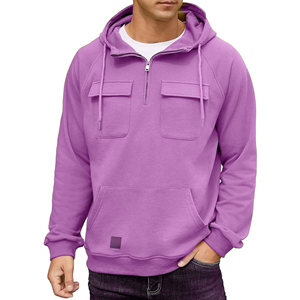 Men's 100% Cotton 500 Gsm <b>Blank</b> Heavy <b>Weight</b> Hoodies Thick Custom Printing logo Drop Shoulder Flock - Product Image 3