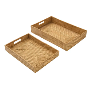 Bandeja Rectangular de Diseño Personalizado, Hecha a Mano, Creativa, Decorativa para Mesa de Cena, Tamaño Personalizable, 2 Piezas en Oferta - Product Image 1