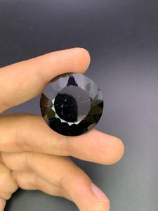 Pierre précieuse naturelle de tourmaline noire facettée, pierre brute pour la fabrication de bijoux, vente en gros - Product Image 2