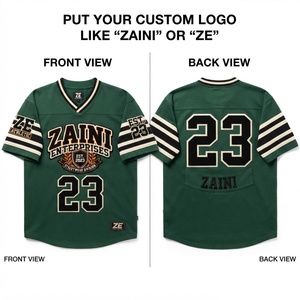 Maillot de football en maille polyester respirante 220 GSM de qualité supérieure, panneaux vert et blanc, logo numérique imprimé, sangle réglable - Product Image 1