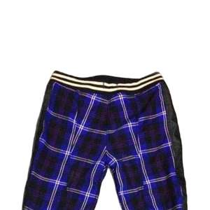 pants are Tiger of London blue <b>tartan</b> zip bondage <b>trousers</b> - Product Image 2