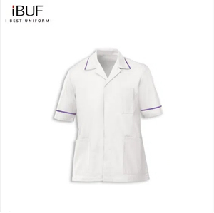 ชุดเสื้อคลุมแบบสครับสำหรับบุรุษ ชุดแพทย์ พยาบาล โรงพยาบาล NHS แขนสั้น ชุดยูนิฟอร์มทางการแพทย์ - Product Image 4