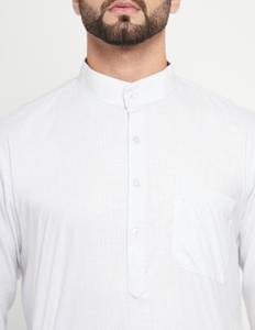 เสื้อคลุมอิสลามสำหรับผู้ชาย ยี่ห้อพรีเมียม UNI ผลิตจากโพลีเอสเตอร์ญี่ปุ่น ผ้าทึบแสง ยับยาก ยืดได้สี่ทิศทาง ระบายอากาศได้ดี ทรงยาว เรียบร้อย - Product Image 5