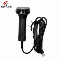 TOTINFO U16 Lecteur de codes-barres portable USB filaire 1D 2D CMOS avec lecture de codes QR 100FPS, visée point rouge, en stock, garantie 1 an