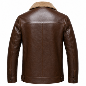 Chaqueta de Cuero Casual de Invierno para Hombre, Abrigo de Motocicleta Premium, Elegante, Cálido, Ajustado, a la Moda, Tendencia 2026, Nueva Llegada - Product Image 2