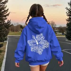 Sudadera con Capucha Rosa Personalizada para Niñas, Sudadera con Capucha para Otoño, Chaqueta Informal con Bolsillos, Sudadera con Estampado 3D - Product Image 4