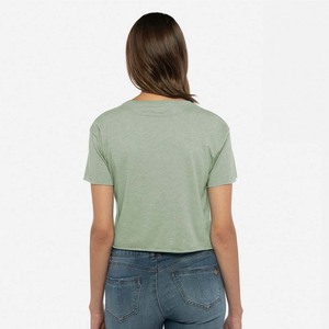 Women's Cotton Crop <b>T</b> <b>Shirt</b> Breathable Quick Dry Short Sleeve Casual Tee Crew Neck Summer Gym Top - Product Image 3