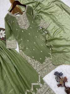 Salwar Kameez élégant pour femmes, tenue de soirée, costume ethnique de créateur pour mariage et occasions festives, magnifique tenue de soirée pour femmes - Product Image 6