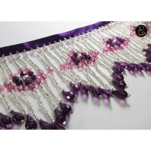Flecos de cuentas morados de 6 pulgadas Refratex India BF774 de buena calidad hechos en India para decoración. Compre directamente del proveedor a precio de fábrica. - Product Image 1