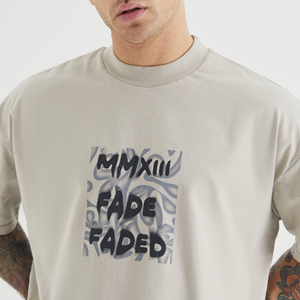 Men's Oversized Drop Shoulder Rib O-Neck 100% Cotton T-Shirt Custom Logo Design Solid <b>Long</b> <b>Sleeve</b> Quick Dry Breathable - Product Image 6